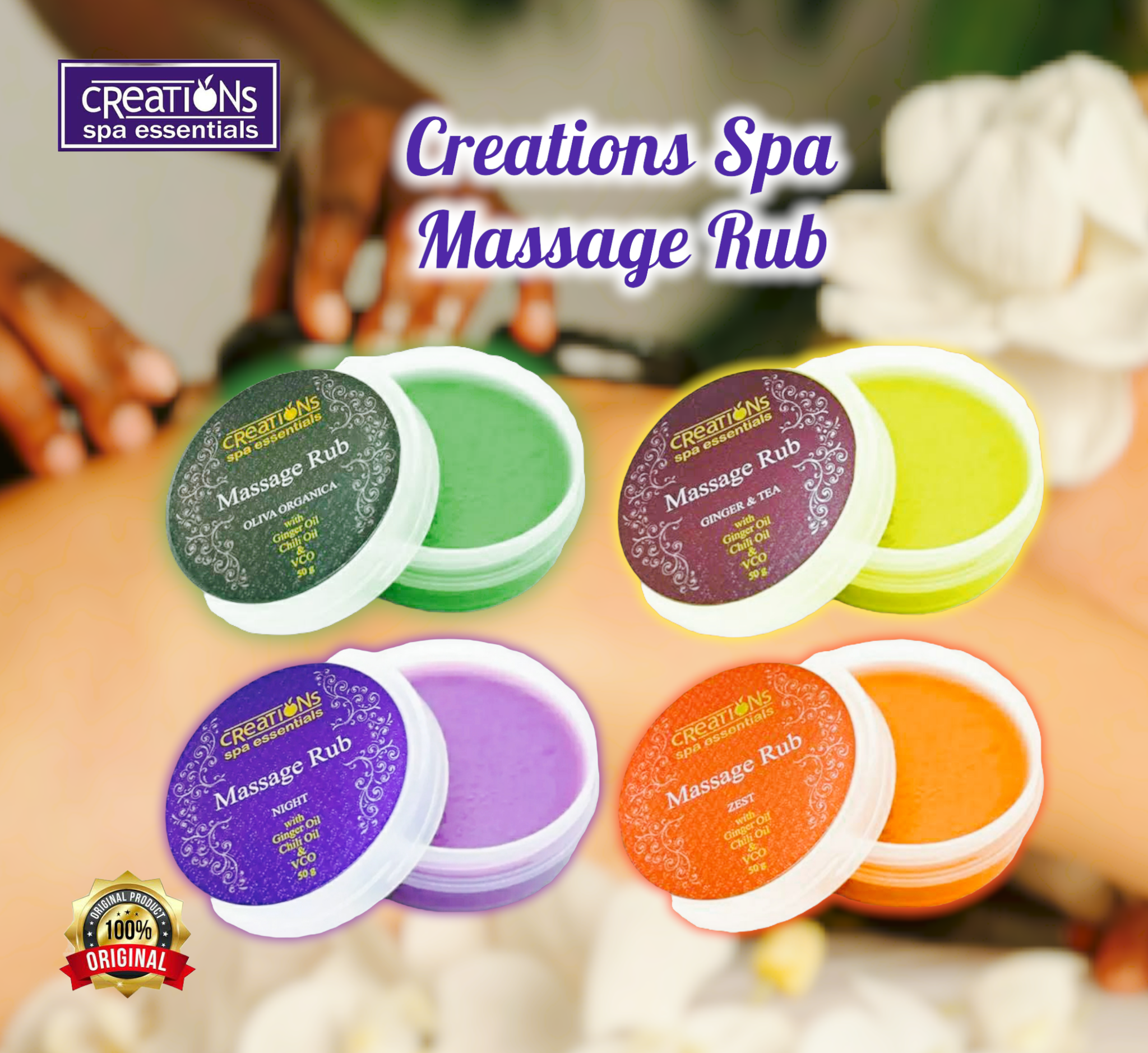 Creations Spa Essentials Pain Relief Rub